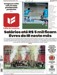 Capa do jornal Folha Londrina 02/02/2026