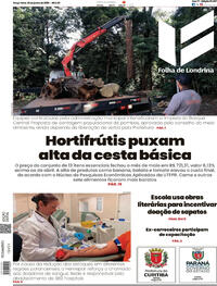 Capa do jornal Folha Londrina 02/06/2026