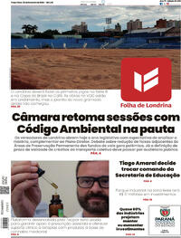 Capa do jornal Folha Londrina 03/02/2026