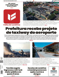 Capa do jornal Folha Londrina 03/03/2026