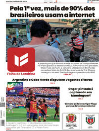 Capa Folha Londrina 03/07/2026
