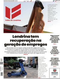 Capa do jornal Folha Londrina 04/03/2026