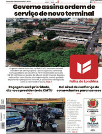 Capa do jornal Folha Londrina 05/02/2026