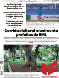 Capa do jornal Folha Londrina 07/02/2026