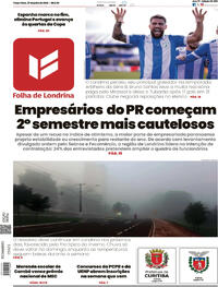 Capa Folha Londrina 07/07/2026