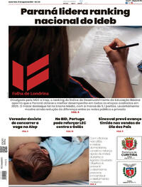 Capa Folha Londrina 07/08/2026