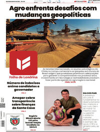 Capa Folha Londrina 08/08/2026