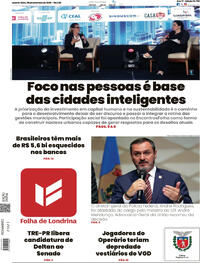 Capa Folha Londrina 09/09/2026