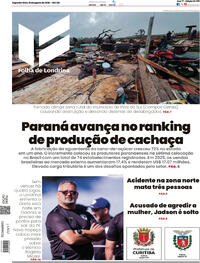 Capa Folha Londrina 10/08/2026