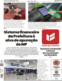 Capa do jornal Folha Londrina 11/02/2026