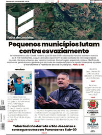 Capa do jornal Folha Londrina 11/05/2026