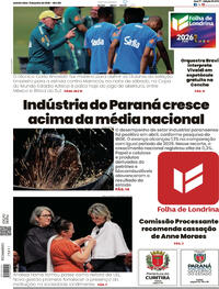 Capa do jornal Folha Londrina 11/06/2026