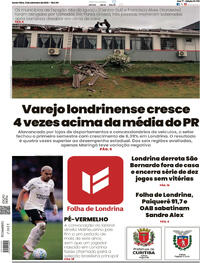 Capa Folha Londrina 11/09/2026