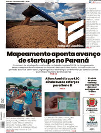 Capa do jornal Folha Londrina 13/02/2026