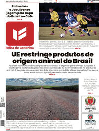 Capa do jornal Folha Londrina 13/05/2026