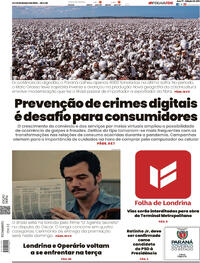 Capa do jornal Folha Londrina 14/03/2026