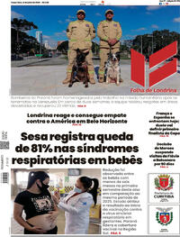 Capa Folha Londrina 14/07/2026