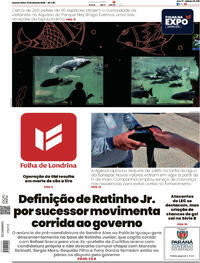 Capa do jornal Folha Londrina 15/04/2026
