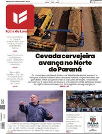 Capa do jornal Folha Londrina 15/06/2026