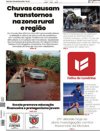 Capa Folha Londrina 15/09/2026