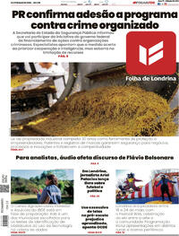 Capa do jornal Folha Londrina 16/05/2026