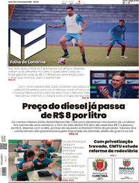 Capa do jornal Folha Londrina 17/03/2026