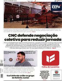 Capa do jornal Folha Londrina 17/04/2026