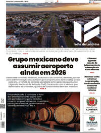 Capa do jornal Folha Londrina 17/06/2026