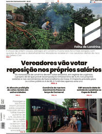Capa do jornal Folha Londrina 18/02/2026