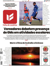 Capa Folha Londrina 18/08/2026