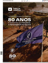 Capa do jornal Folha Londrina 19/06/2026