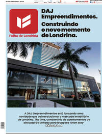 Capa do jornal Folha Londrina 20/06/2026