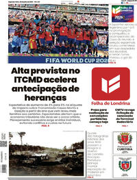 Capa Folha Londrina 20/07/2026