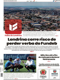 Capa do jornal Folha Londrina 21/05/2026