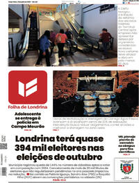 Capa Folha Londrina 21/07/2026