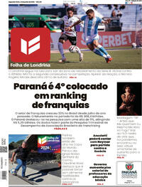 Capa do jornal Folha Londrina 22/06/2026