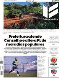 Capa Folha Londrina 22/07/2026