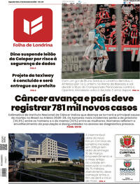 Capa do jornal Folha Londrina 23/02/2026