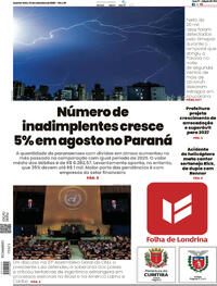Capa Folha Londrina 23/09/2026