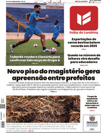 Capa do jornal Folha Londrina 24/01/2026