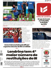 Capa do jornal Folha Londrina 24/06/2026