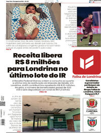 Capa Folha Londrina 25/08/2026