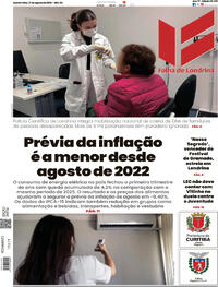 Capa Folha Londrina 27/08/2026