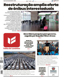 Capa do jornal Folha Londrina 28/04/2026