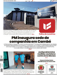 Capa do jornal Folha Londrina 28/05/2026