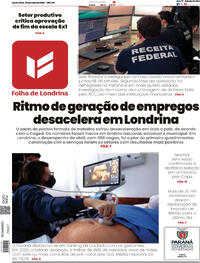Capa do jornal Folha Londrina 29/05/2026