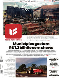 Capa Folha Londrina 29/08/2026
