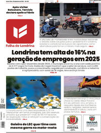 Capa do jornal Folha Londrina 30/01/2026