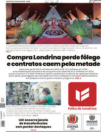 Capa do jornal Folha Londrina 30/03/2026