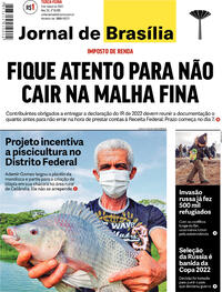 Capa do jornal Jornal de Brasília 01/03/2022